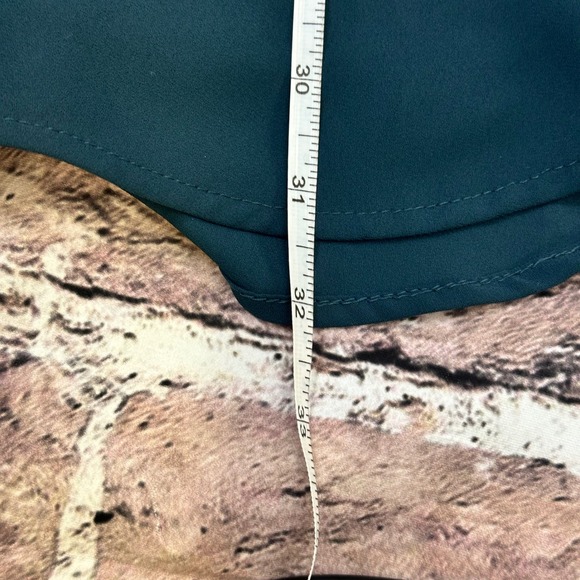 LOFT Deep Teal Green Sleeveless Tie‎ Waist Dress Casual Dress Size Medium - Picture 8 of 11